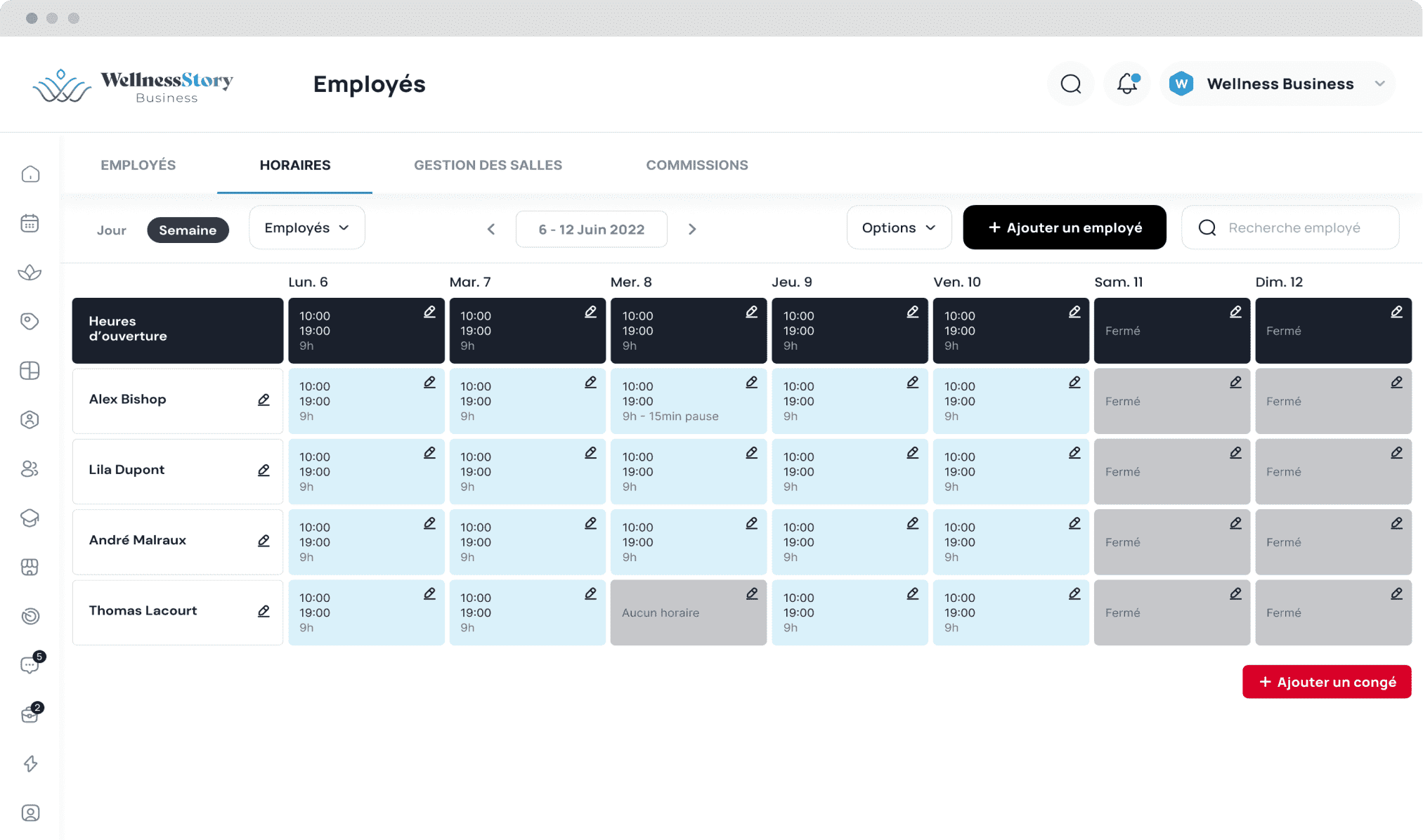 Personnalisation planning