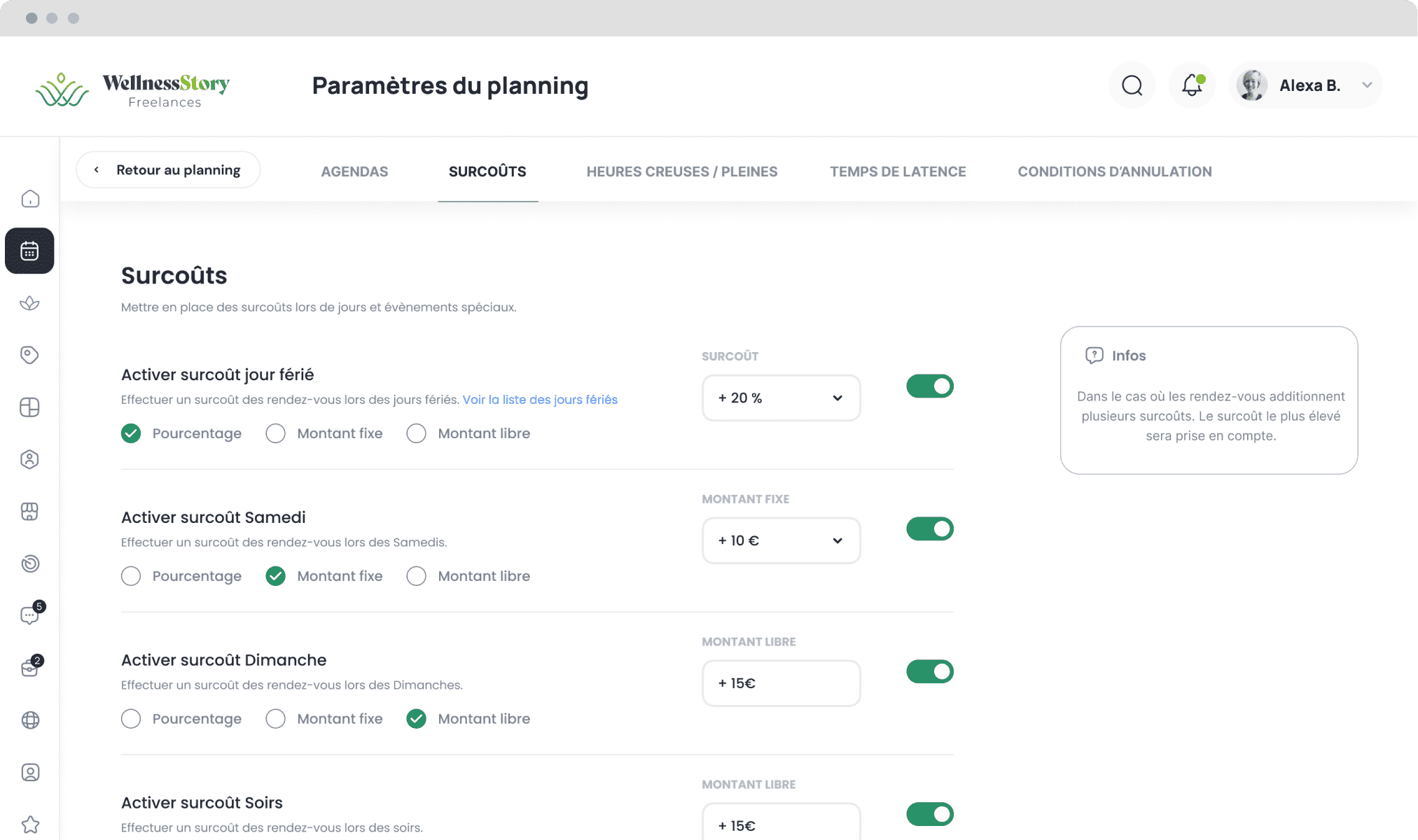 Personnalisation planning